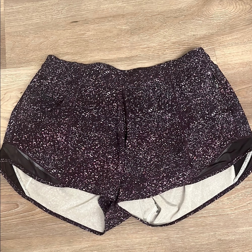 Lululemon Athletica Black and White Athletic Shorts
